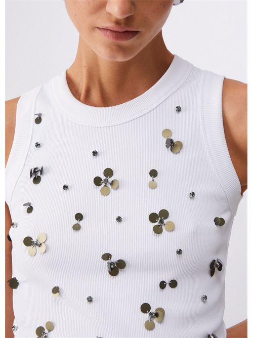 Top con applicazioni LIU JO | WA6490J4822/P9369